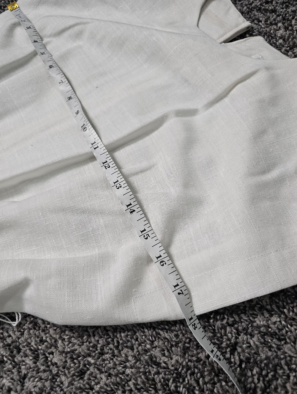 Vintage Malouf Petite White Pleated Midi Dress Size 6 - Picture 5 of 9